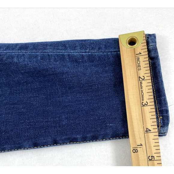 American Eagle Jeans Womens Size 4R Hi Rise‎ Jegging Destroyed Dark Wash Denim - Picture 12 of 13